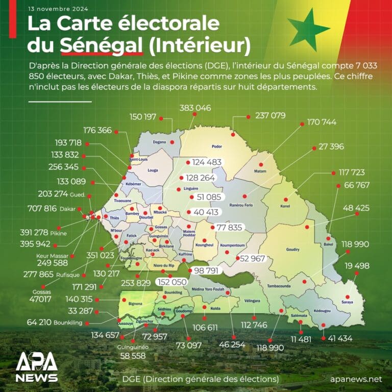 La Carte électorale du Sénégal