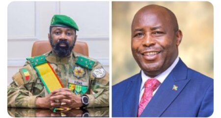 Envoyé de l’UA, Ndayishimiye échange avec Goïta