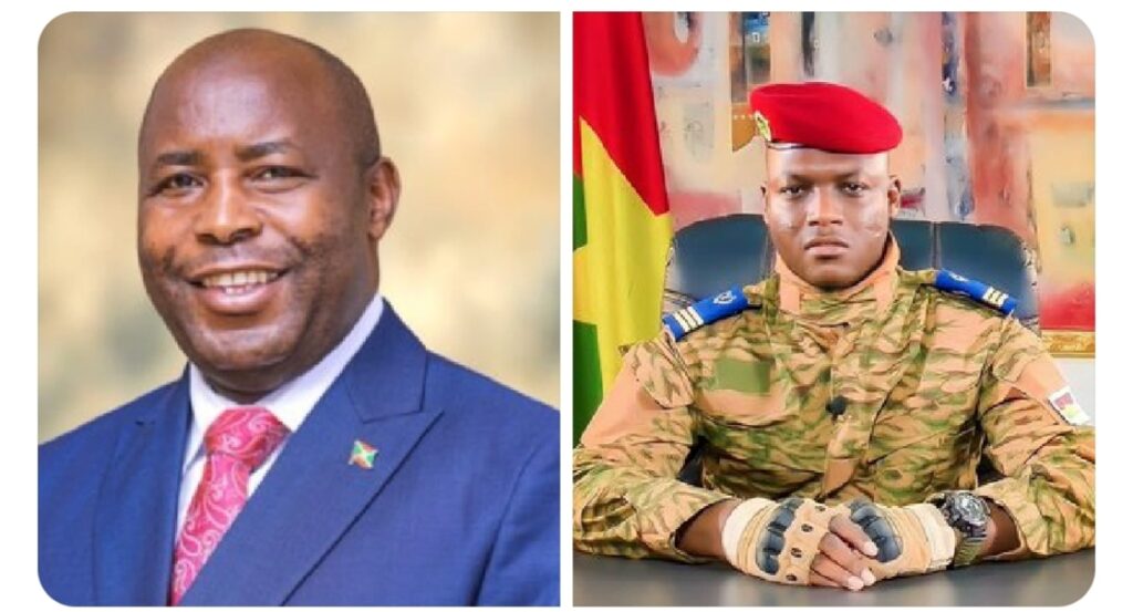 Sahel : entretien Evariste Ndayishimiye avec le capitaine Traoré
