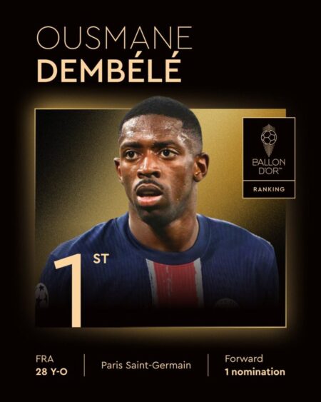 Ousmane Dembélé sacré Ballon d’Or 2025