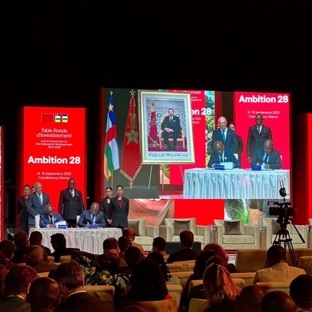 À Casablanca, la RCA signe plusieurs accords pour son PND