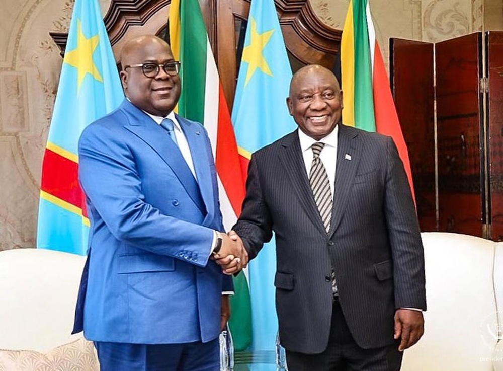 RDC-Afrique du Sud : Tshisekedi en visite de travail à Prétoria