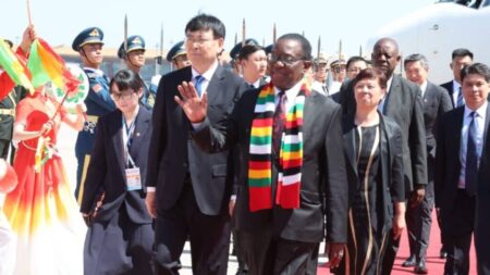 Mnangagwa à Pékin au 80ème anniversaire de la victoire chinoise
