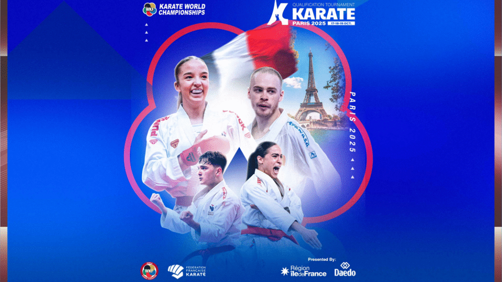 Tournoi de qualification mondial de karaté à Paris