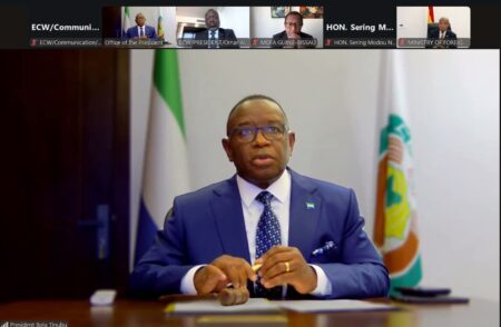 Cédéao : Maada Bio en mission à Bissau après le putsch