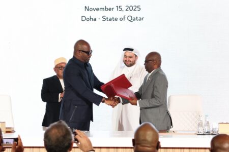 RDC : signature de l’Accord-cadre de Doha pour la paix