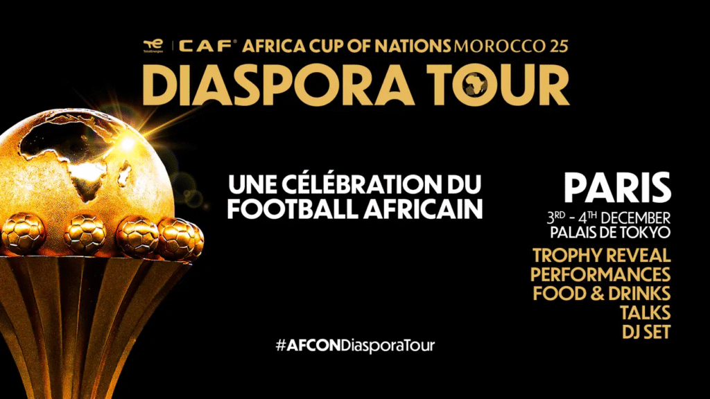 CAN 2025 au Maroc : Le Trophée fait étape à Paris