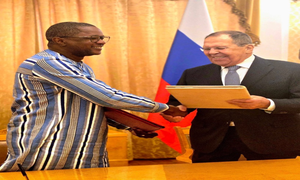 Le Burkina et la Russie scellent un nouvel accord cadre à Moscou