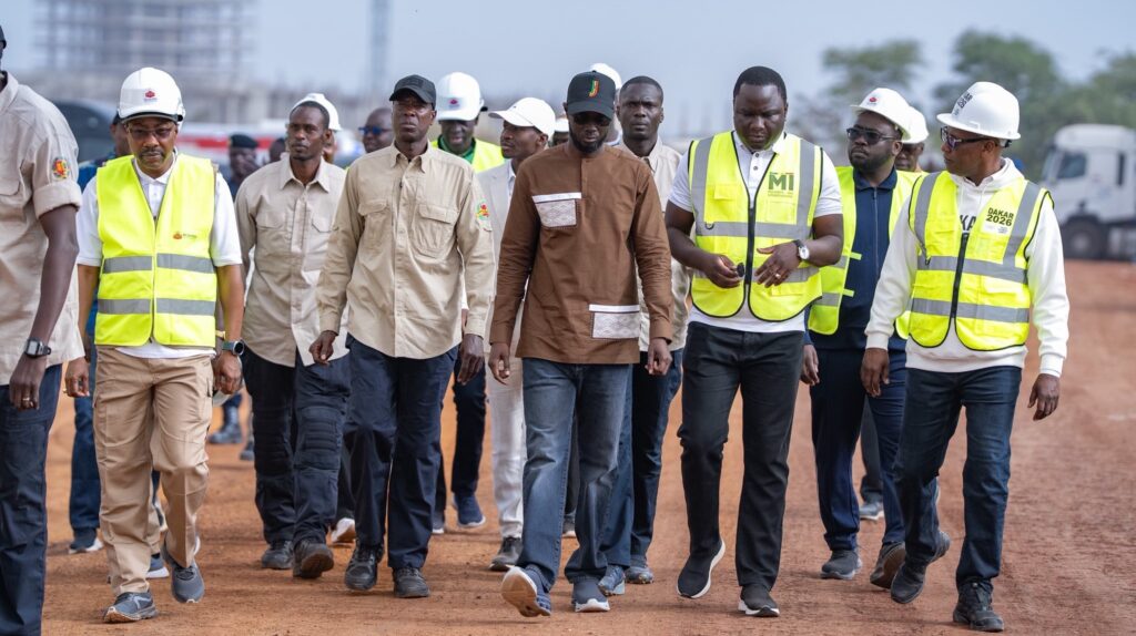 JOJ 2026 : le président sénégalais en visite sur les chantiers