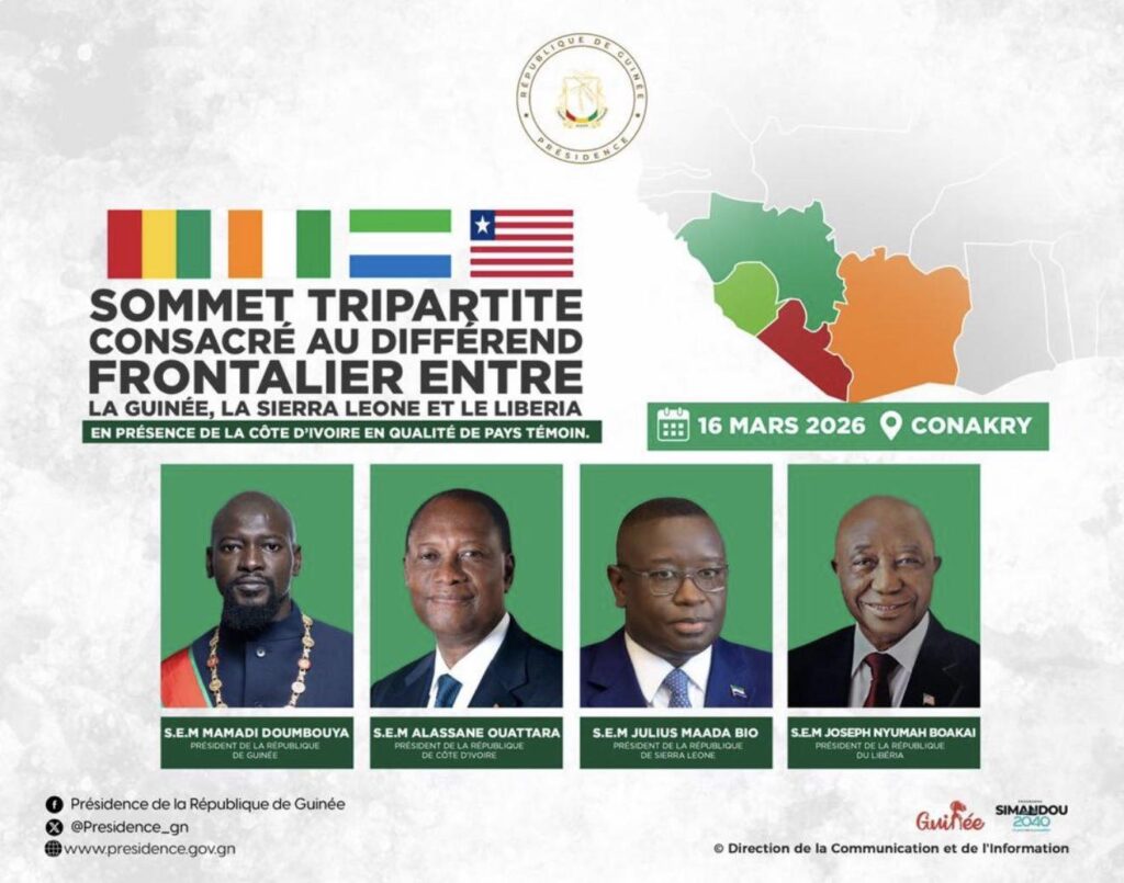Guinée: Sommet à 3 pour désamorcer les tensions frontalières