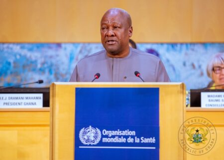 À Genève, Mahama défend la souveraineté sanitaire africaine