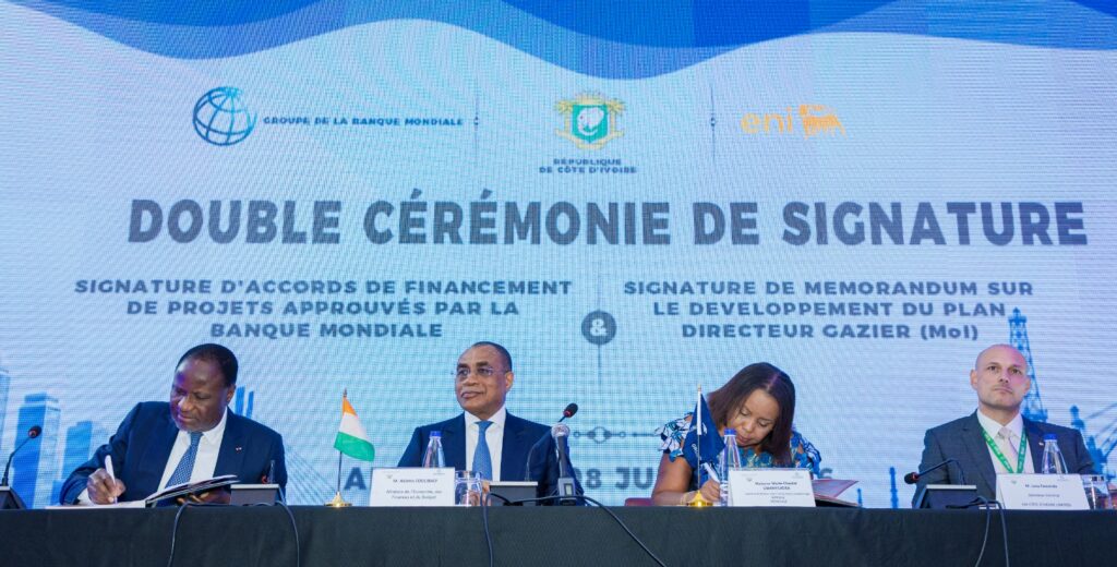 Accord stratégique RCI-BM et ENI pour un Gas Master Plan