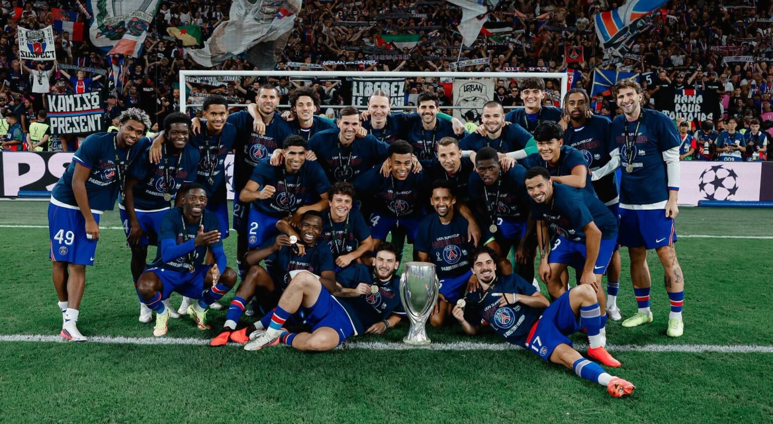 Supercoupe de l’UEFA : Hakimi et Mbaye sacrés avec le PSG
