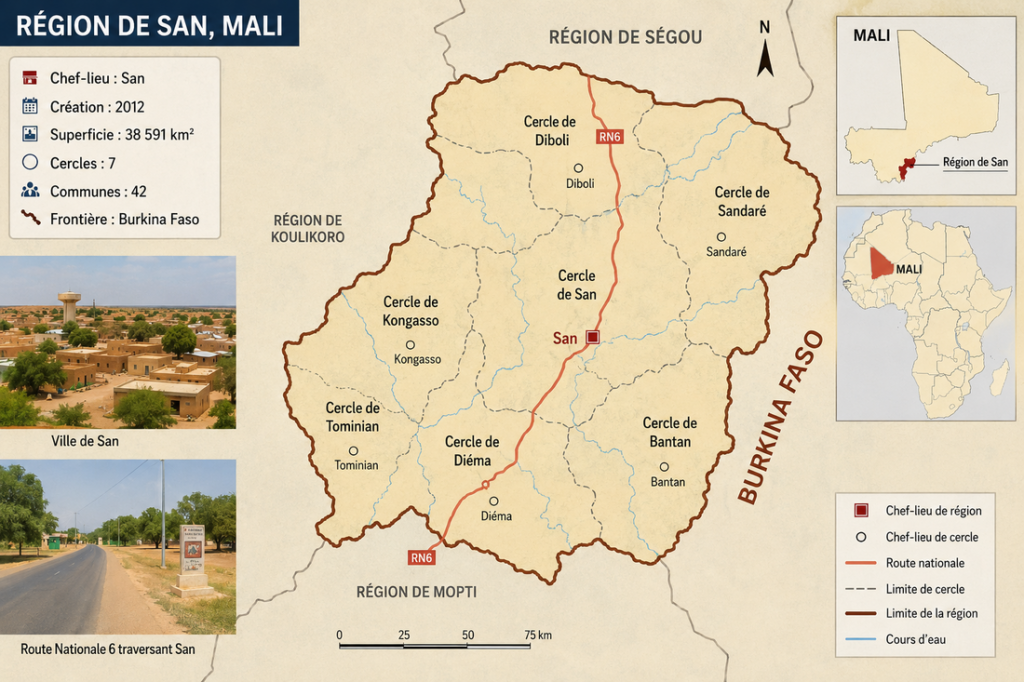 Mali : couvre-feu jusqu’à nouvel ordre dans la région de San