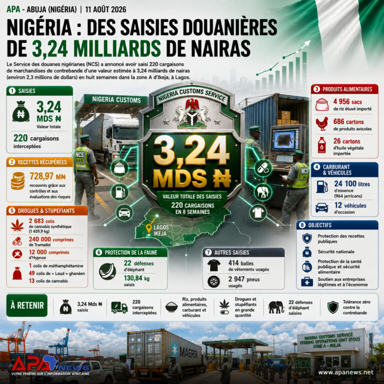 Nigéria: des saisies douanières pour 3,24 milliards de nairas