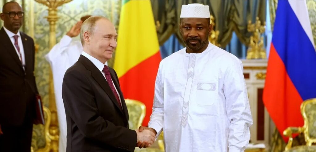 Mali-Russie : Goïta et Poutine parlent sécurité au Sahel
