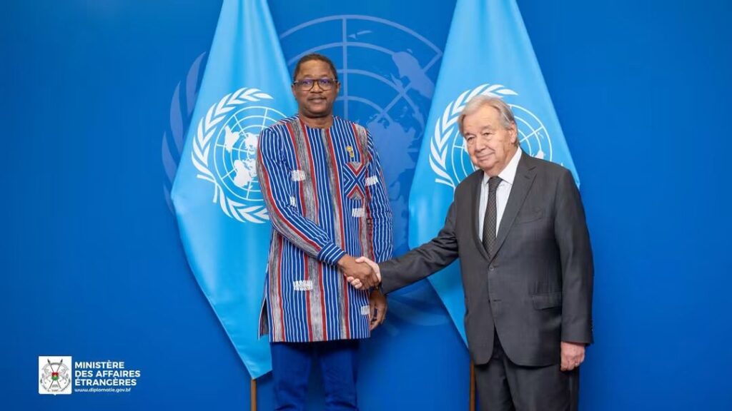 Guterres pointe les priorités nationales du Burkina
