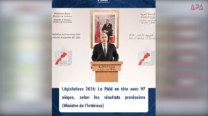 Maroc : Le PAM en tête des législatives 2026